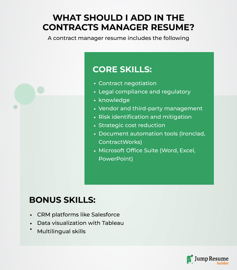 Build Your Contract Manager Resume Like a Pro